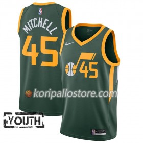 Utah Jazz Donovan Mitchell 45 2018-19 Nike Vihreä Lasten Pelipaidat Swingman